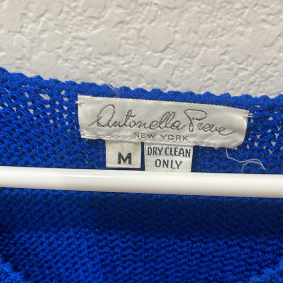 Antonella Preve Black and Green Knit Long Sleeve cat sweater dress - Picture 4 of 5